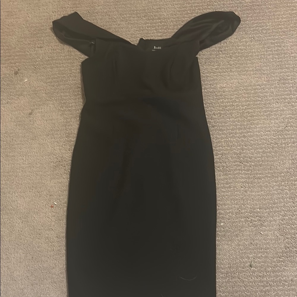 Bardot Black Off-Shoulder Sheath Dress